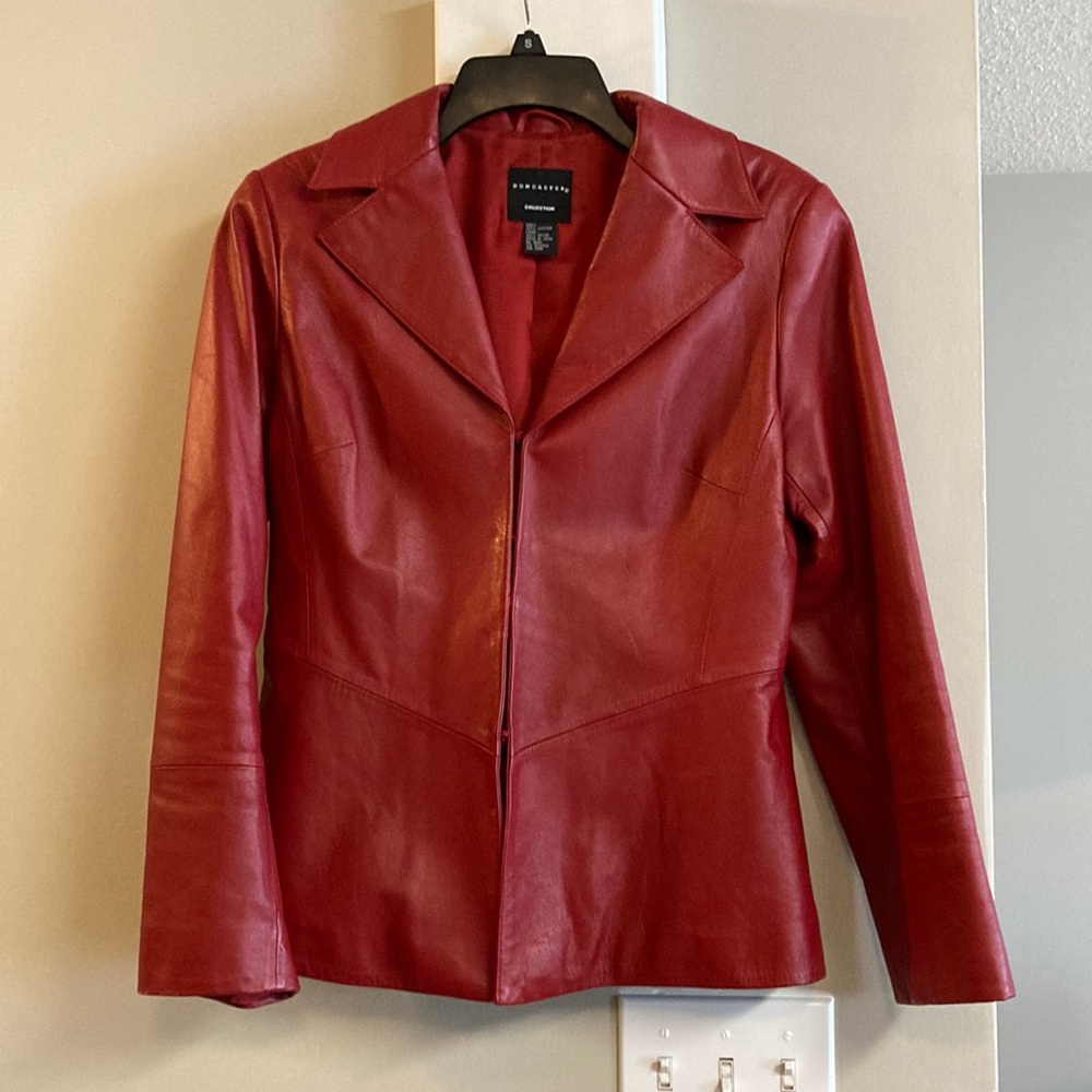 Don Caster Red Leather Jacket